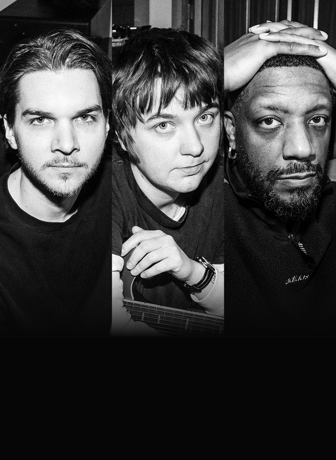Three artists featured in the "re/works" series