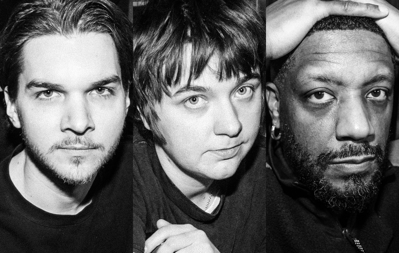 Three artists featured in the "re/works" series